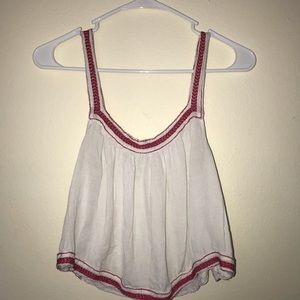 Forever 21 cropped boho tanktop